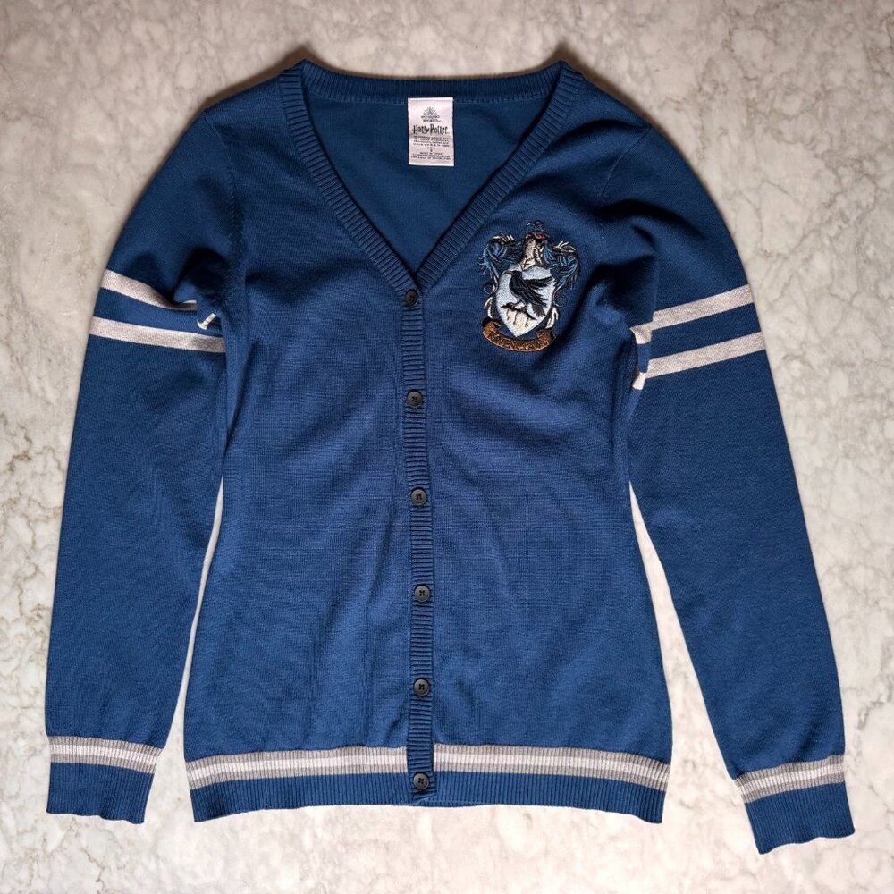 Harry Potter RAVENCLAW Cardigan Sweater Womens Size Small Wizarding World